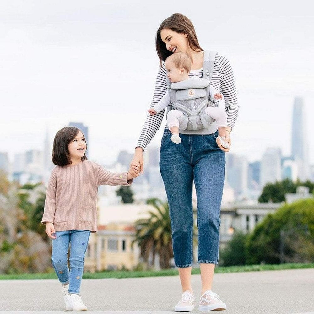 Ergobaby 360 All Position Omni Baby Carrier Cool Air Mesh Pearl Grey