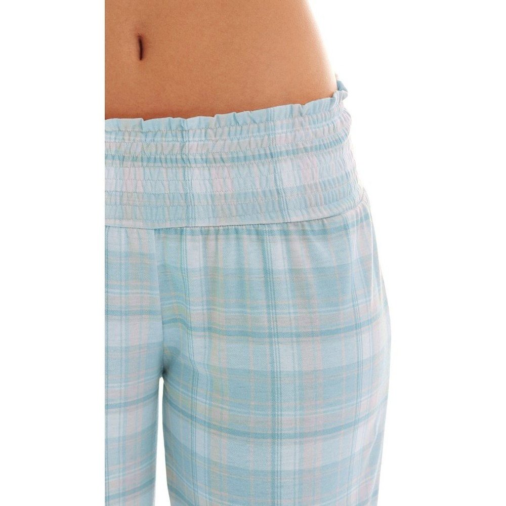 Everly Grey 5 Piece Maternity Loungewear Set Blue Plaid