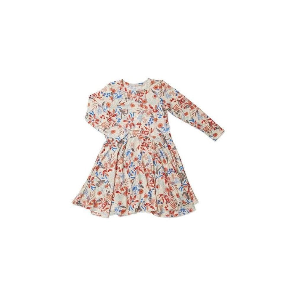 Everly Grey Kendyl Kids Twirly Dress for Girls - Posy Color - Size 7 - Soft Knit Ballerina Style Everly Grey Kendyl Kids Twirly Dress for Girls - Posy Color - Size 7 - Soft Knit Ballerina Style