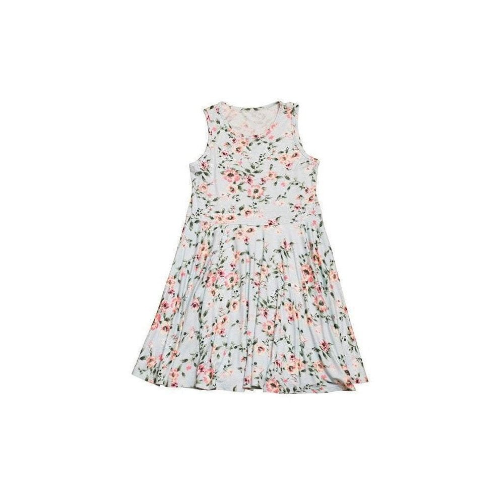 Everly Grey Lucia Girls Twirly Dress in Cloud Blue Floral - Size 5 - Perfect for Parties and Play Everly Grey Lucia Girls Twirly Dress in Cloud Blue Floral - Size 5 - Perfect for Parties and Play