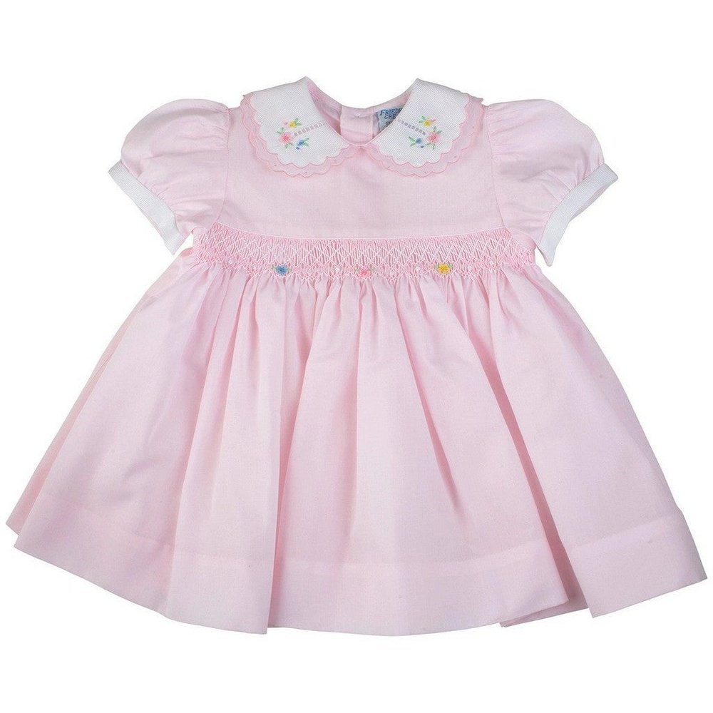 Feltman Brothers Scalloped Smocked Flower Dress