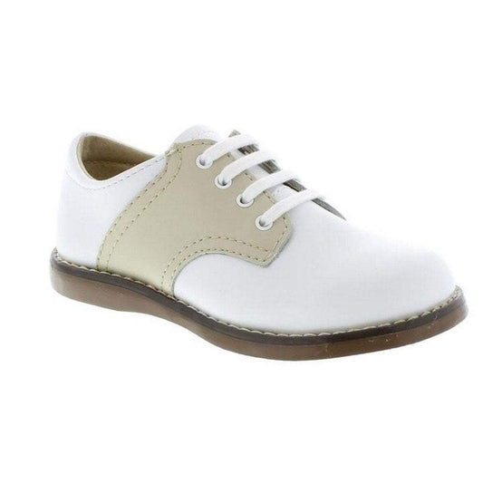 Footmates Cheer Boy Oxford Shoe White/Ecru