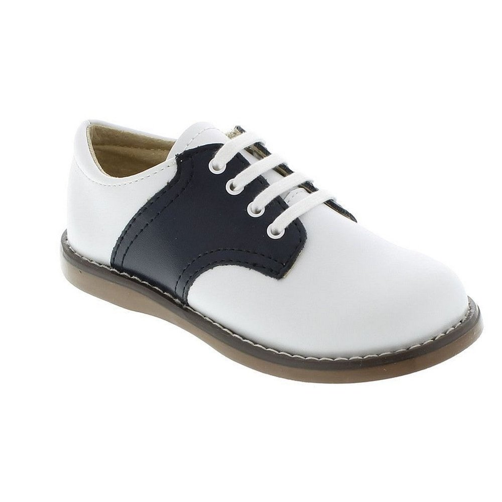 Badorf Shoe CompanyFootmates Cheer Boy Oxford Shoe White/NavyBabysupermarket