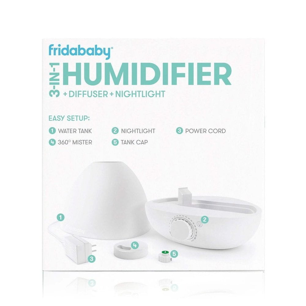 Frida Baby Humidifier BreatheFrida 3 in 1 Humidifier, Diffuser, and Nightlight