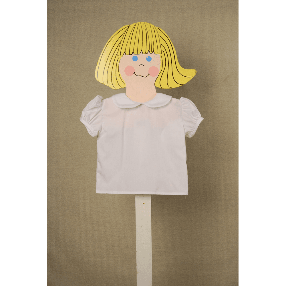 Funtasia TooFuntasia White Short Sleeve Peter Pan Collar Girls BlouseBabysupermarket