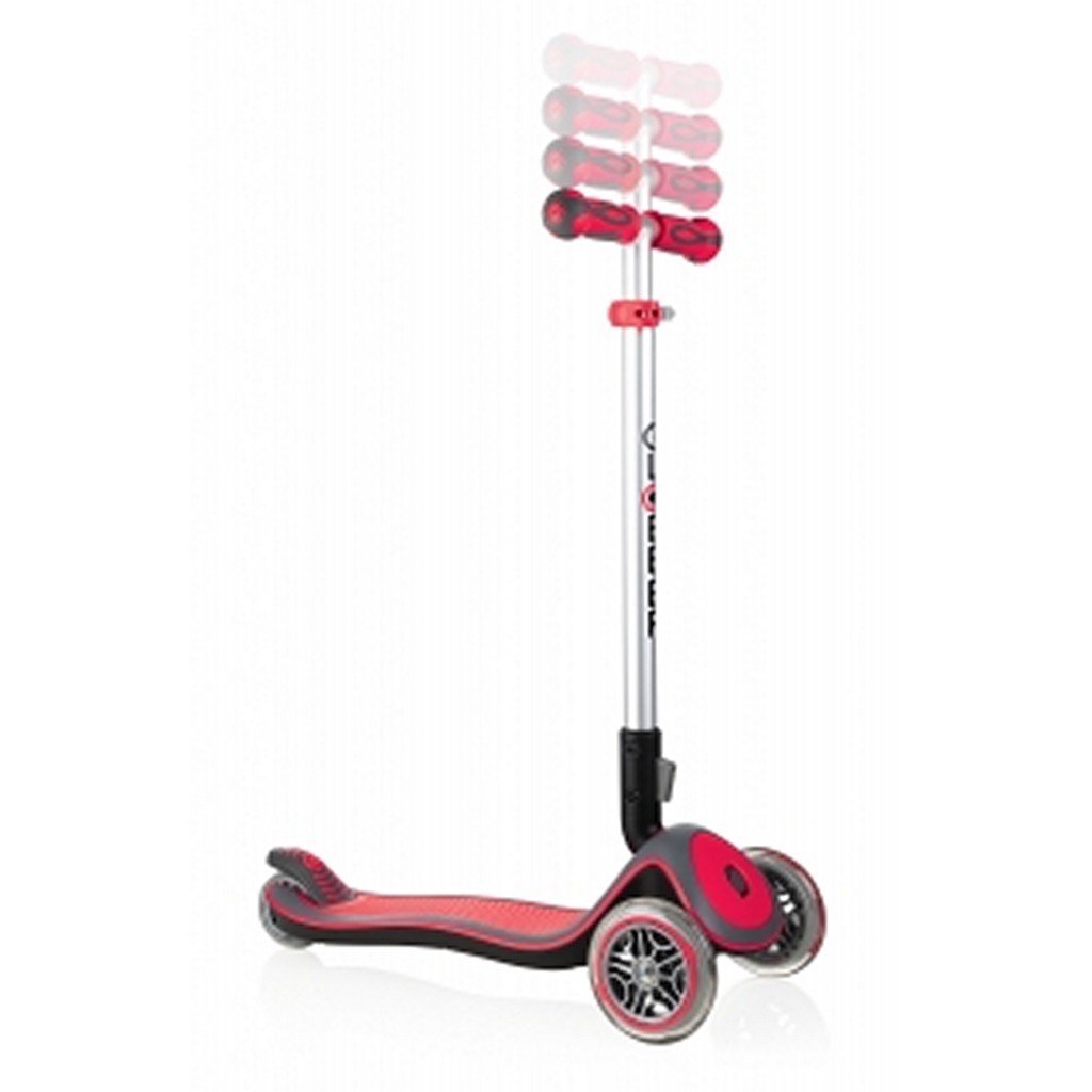 Globber Elite Deluxe Lights Scooter Red