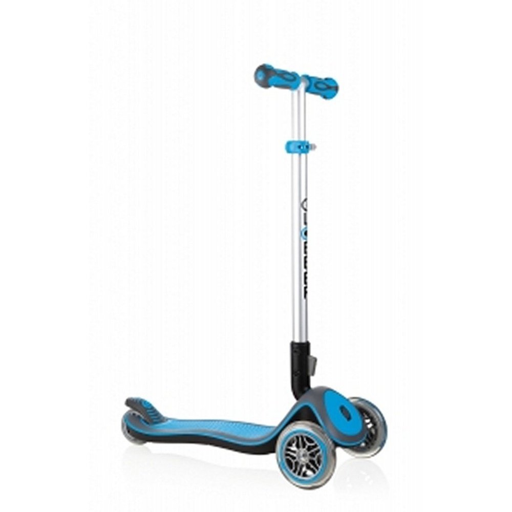 Globber Elite Deluxe Lights Scooter Sky Blue