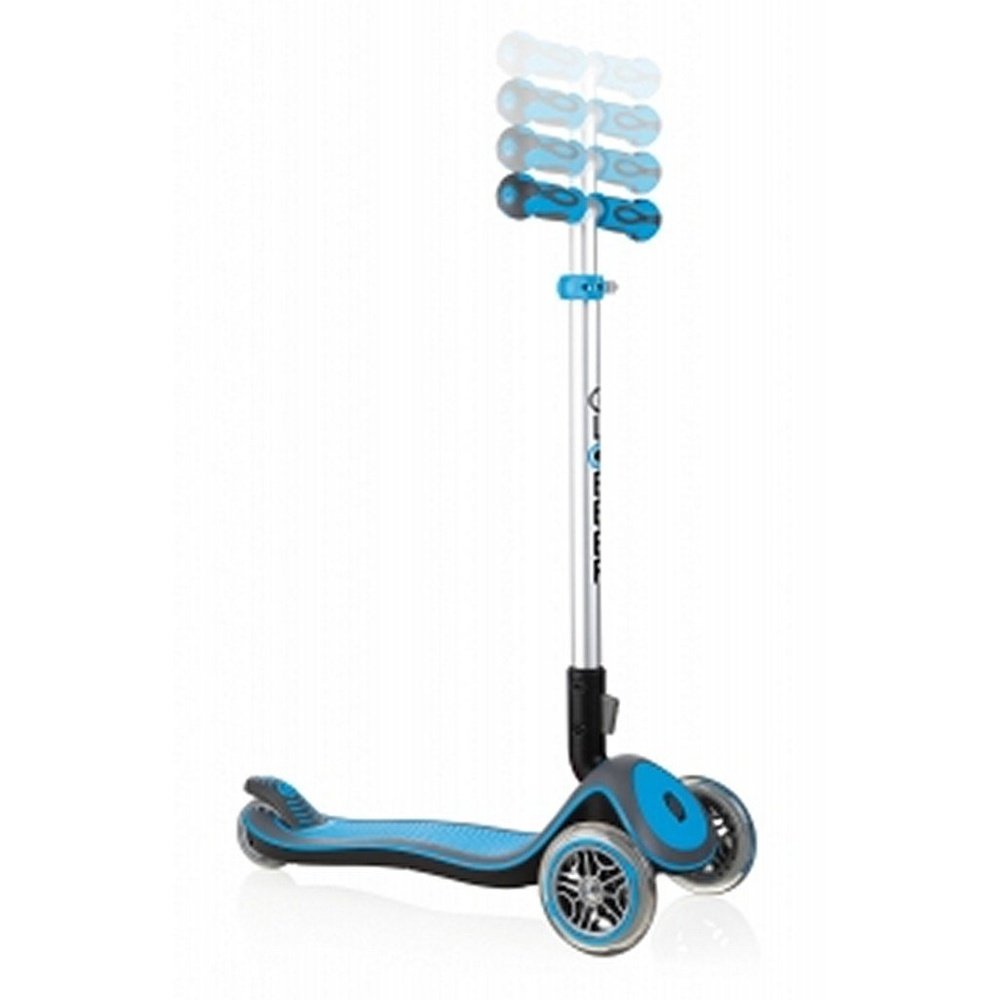 Globber Elite Deluxe Lights Scooter Sky Blue