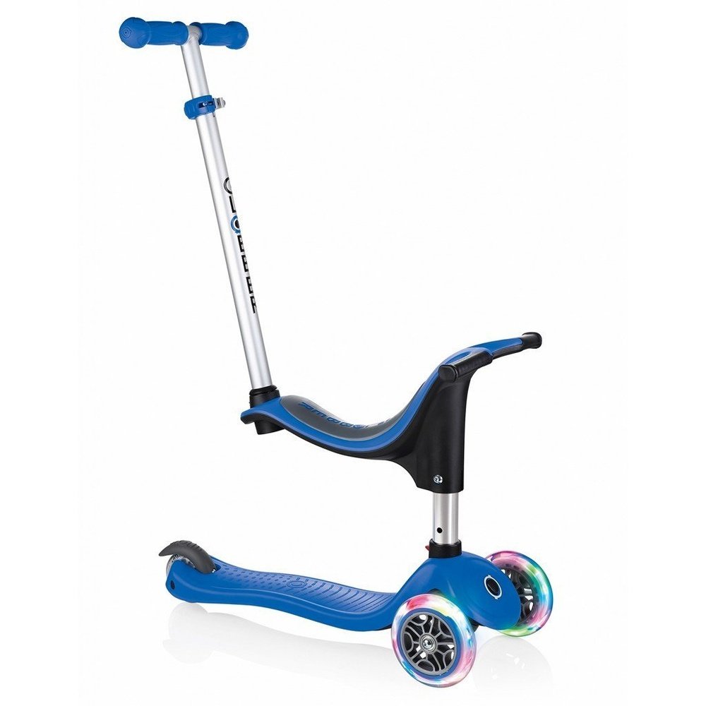 Globber Evo 4 IN 1 Lights Scooter Navy Blue