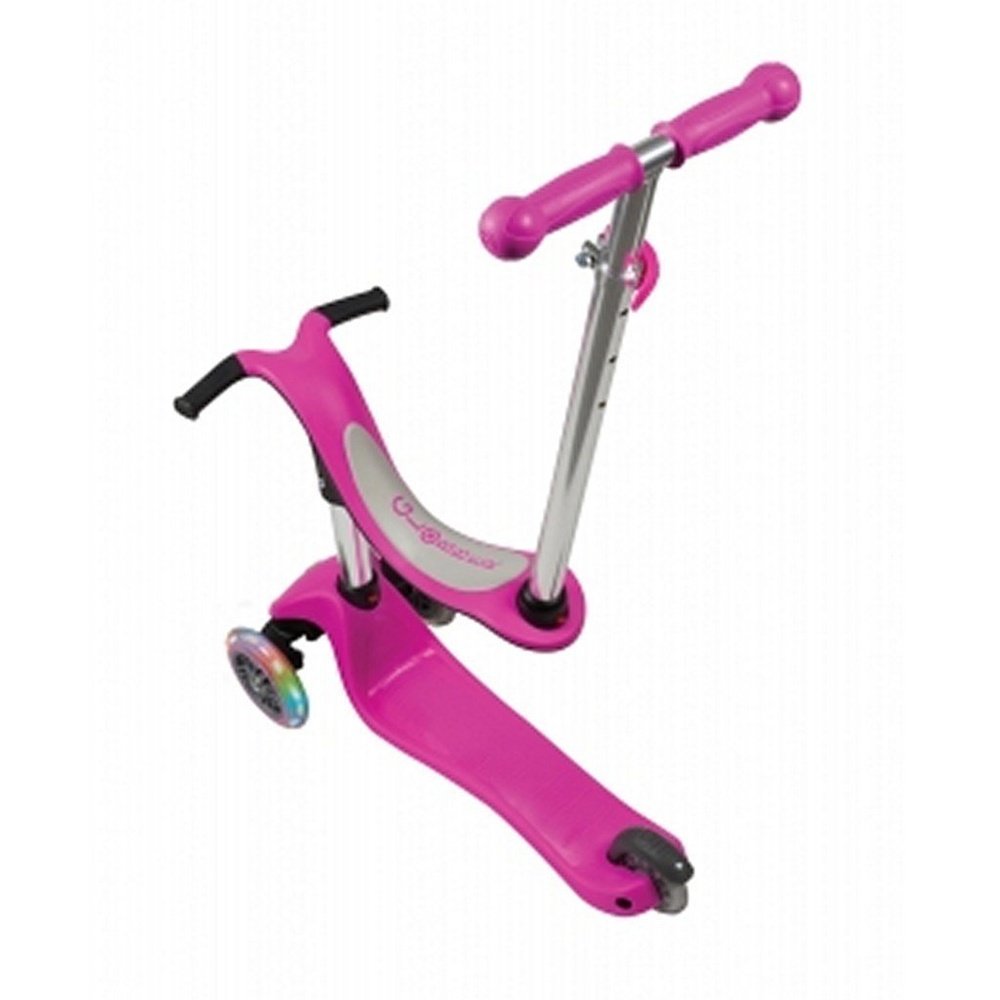 Globber Evo 4 IN 1 Lights Scooter Pink