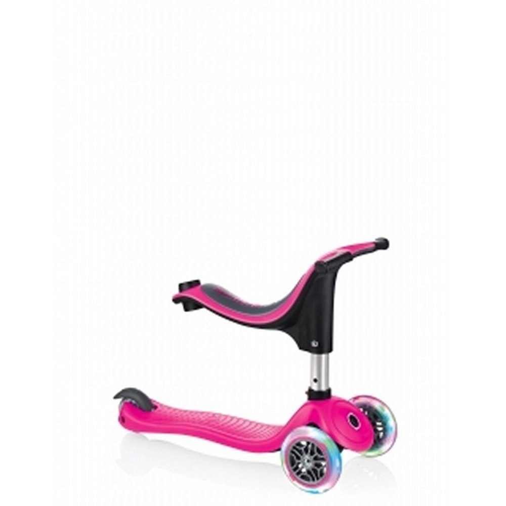 Globber Evo 4 IN 1 Lights Scooter Pink