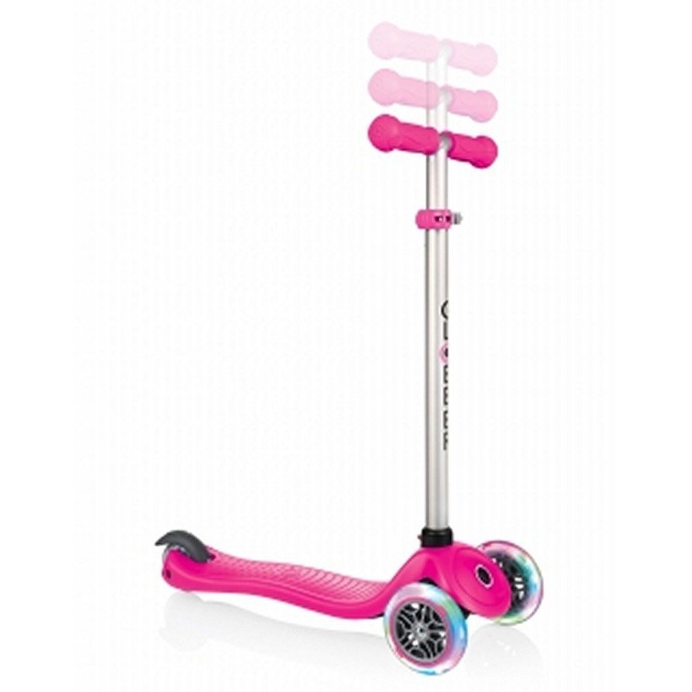 Globber Evo 4 IN 1 Lights Scooter Pink