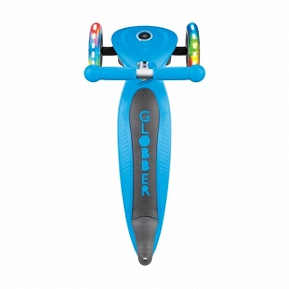 Globber Primo Foldable Lights Scooter Sky Blue