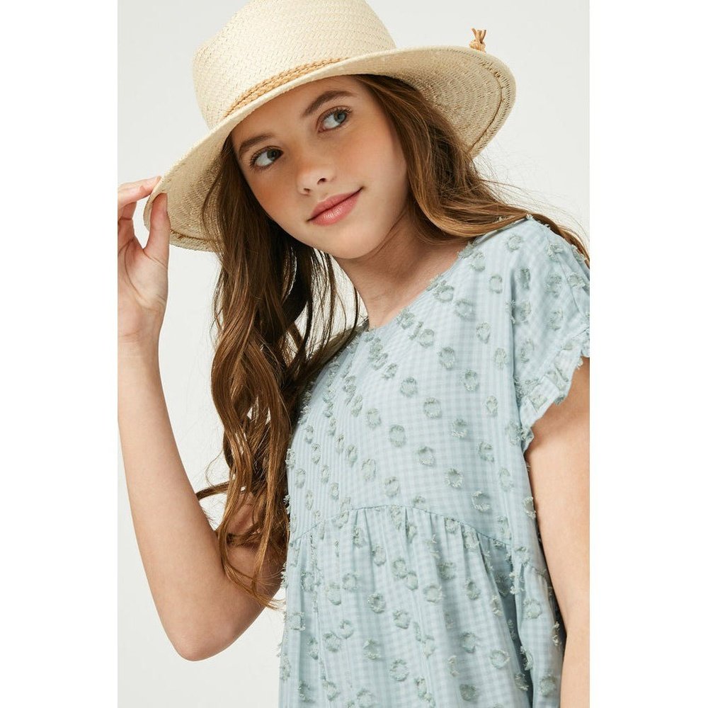 Hayden Los Angeles Ruffle Sleeve Swiss Dot Dress