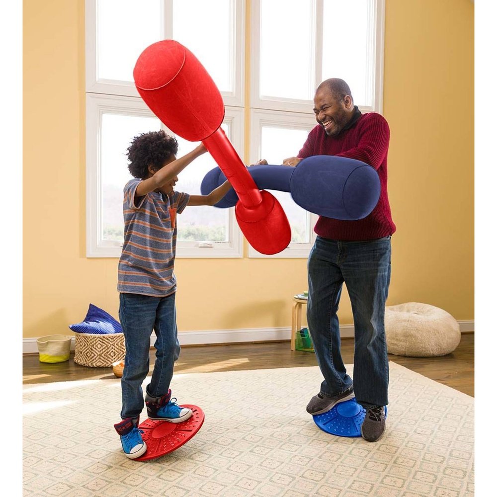 Hearth Song Balance Jousting Set with Inflatable Boppers
