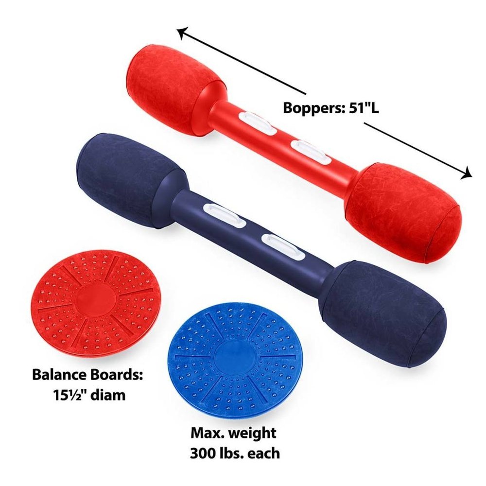 Hearth Song Balance Jousting Set with Inflatable Boppers