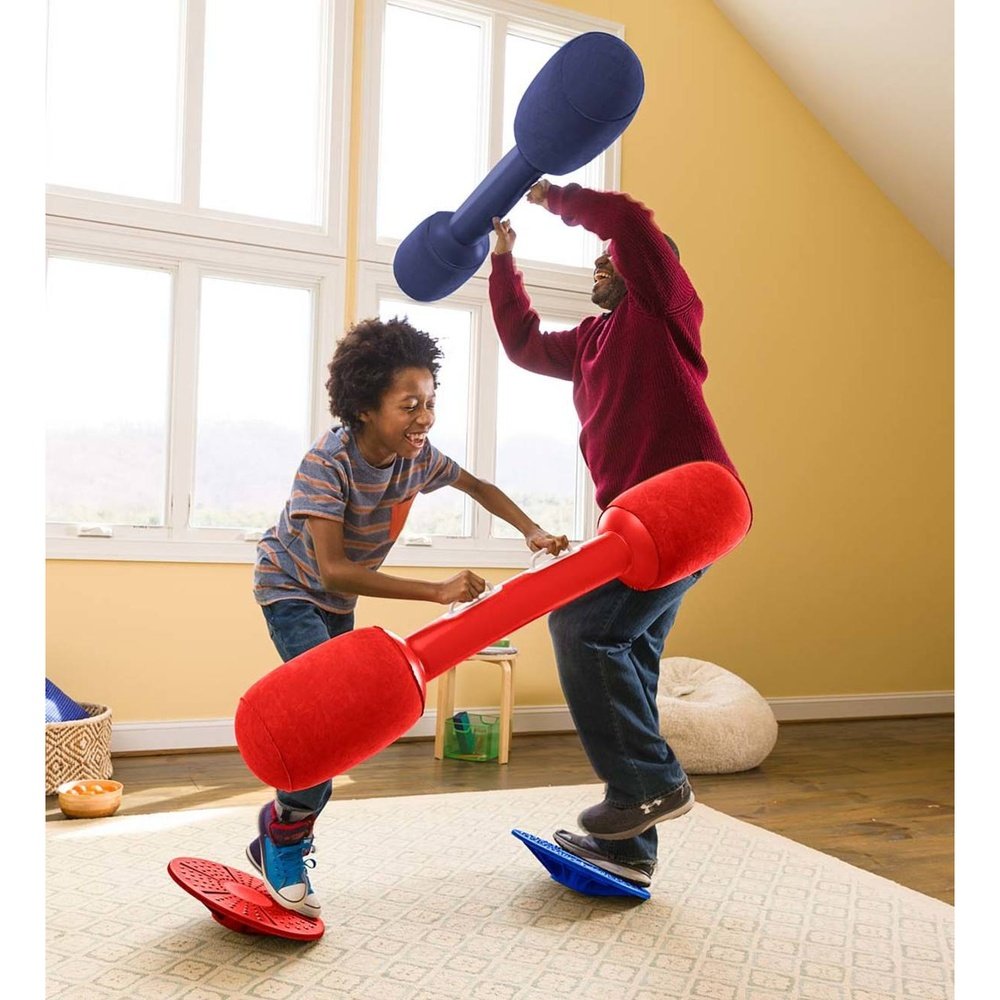 Hearth Song Balance Jousting Set with Inflatable Boppers