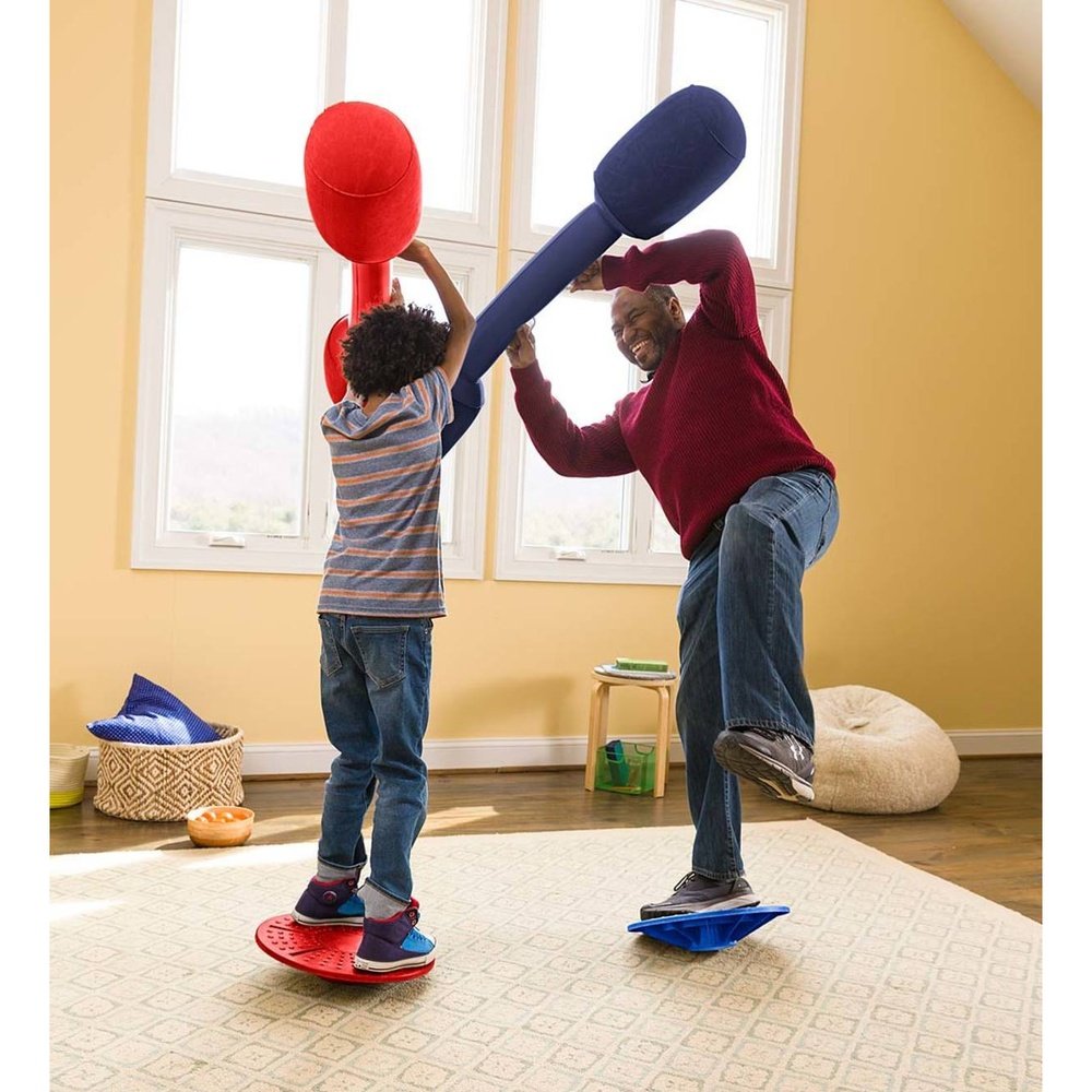 Hearth Song Balance Jousting Set with Inflatable Boppers