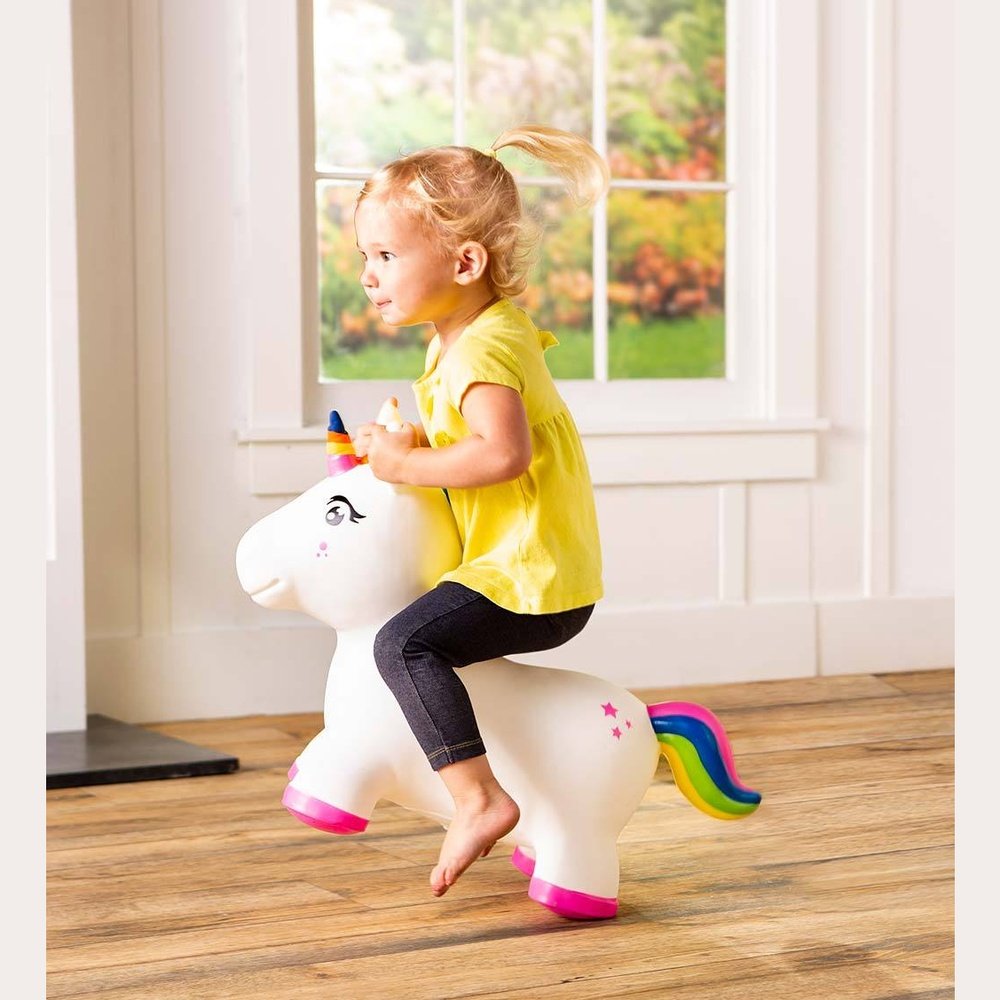 Hearth Song Bouncy Inflatable Animal Jump-Along