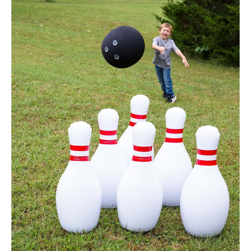 Hearth Song Giant Inflatable Bowling Game