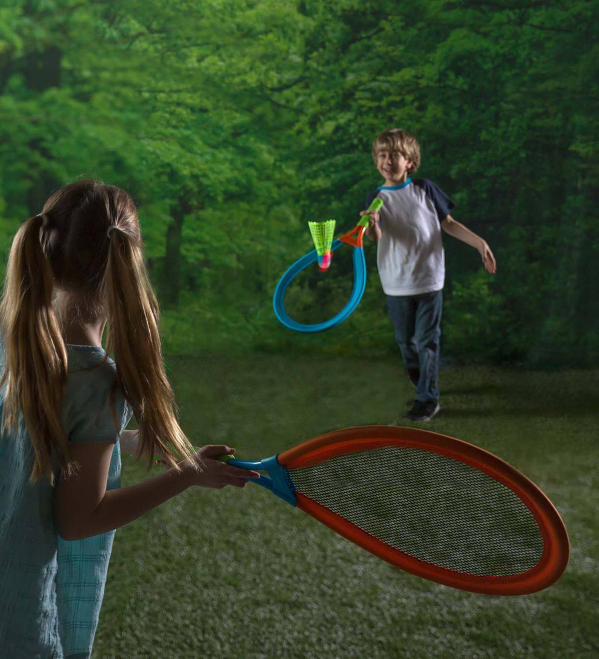 Hearth Song LED Light-Up Oversized Badminton Set