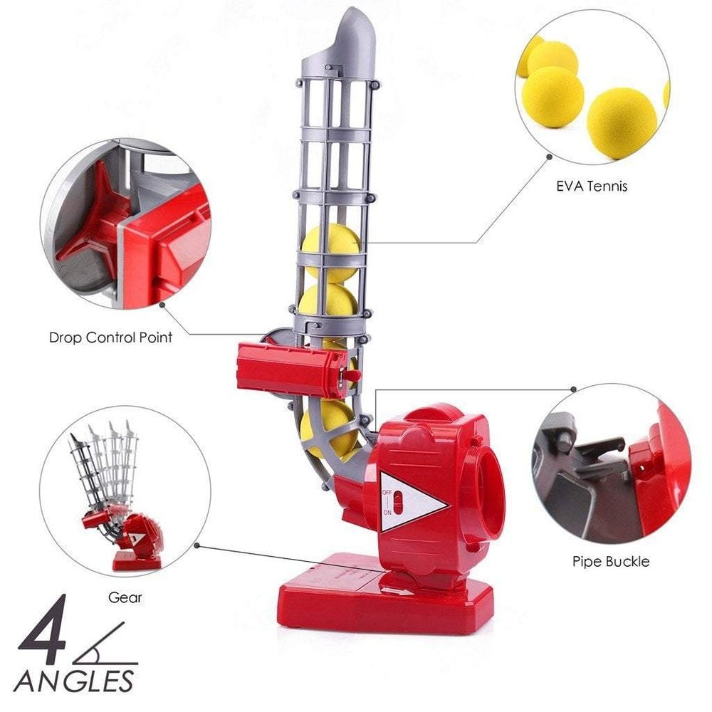 I Play I Learn Toys Baseball & Tennis Ball Pitching Game Machine