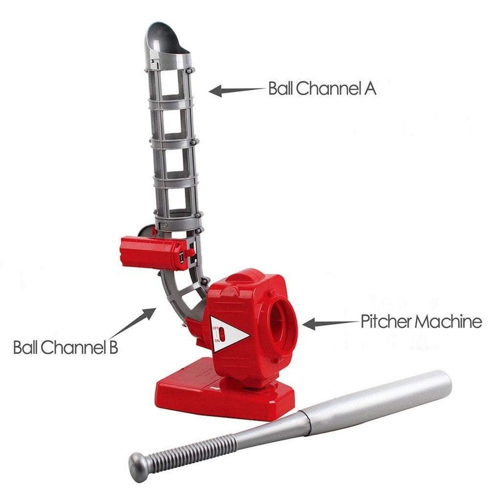 I Play I Learn Toys Baseball & Tennis Ball Pitching Game Machine