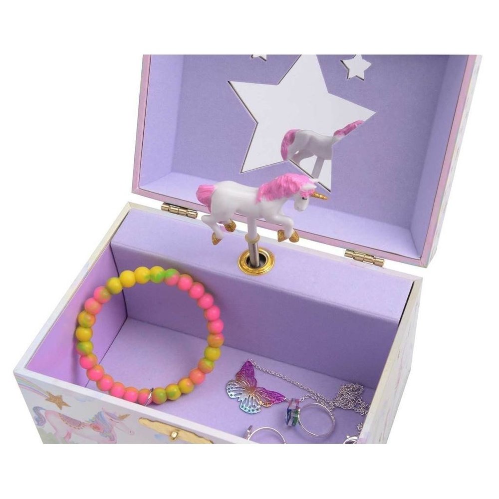 Ikon DesignIkon Design Jewelkeeper Rainbow Glitter Unicorn Musical Jewelry BoxBabysupermarket