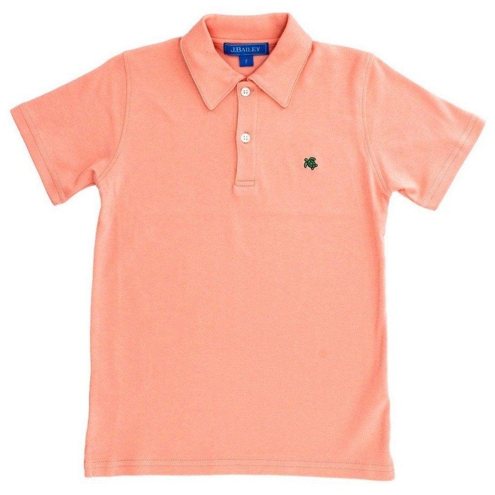 Bailey BoysJ. Bailey by Bailey Boys Henry Short Sleeve Polo CantaloupeBabysupermarket