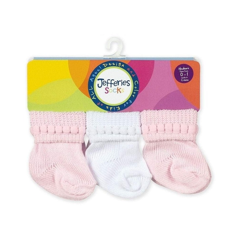 Jefferies SocksJefferies Socks Rock-A-Bye Infant Booties with CuffBabysupermarket