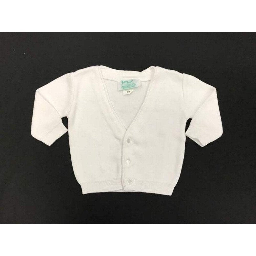 Julius Berger Toddler Boy White Cotton Cardigan