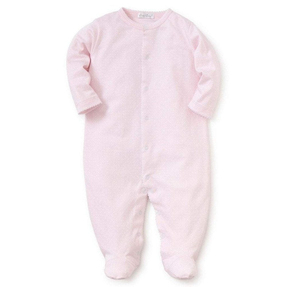 Kissy KissyKissy Kissy Dot Print Preemie, Newborn, or Infant Girl FootieBabysupermarket
