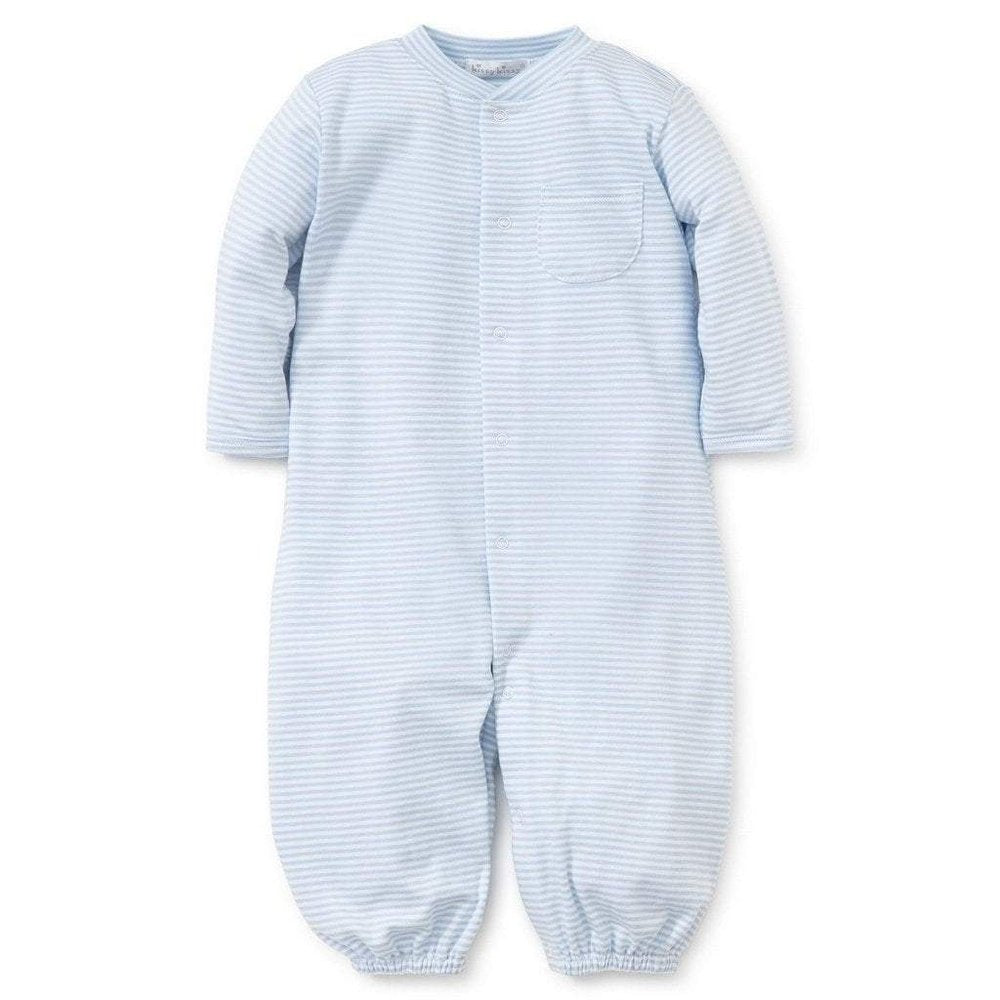 Kissy KissyKissy Kissy Light Blue Simple Stripes Convertible GownBabysupermarket