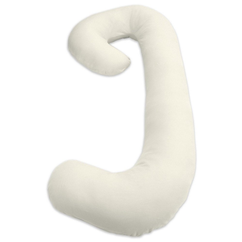 Leachco Snoogle Total Pregnancy Body Pillow Chic Zip Tee-Ivory