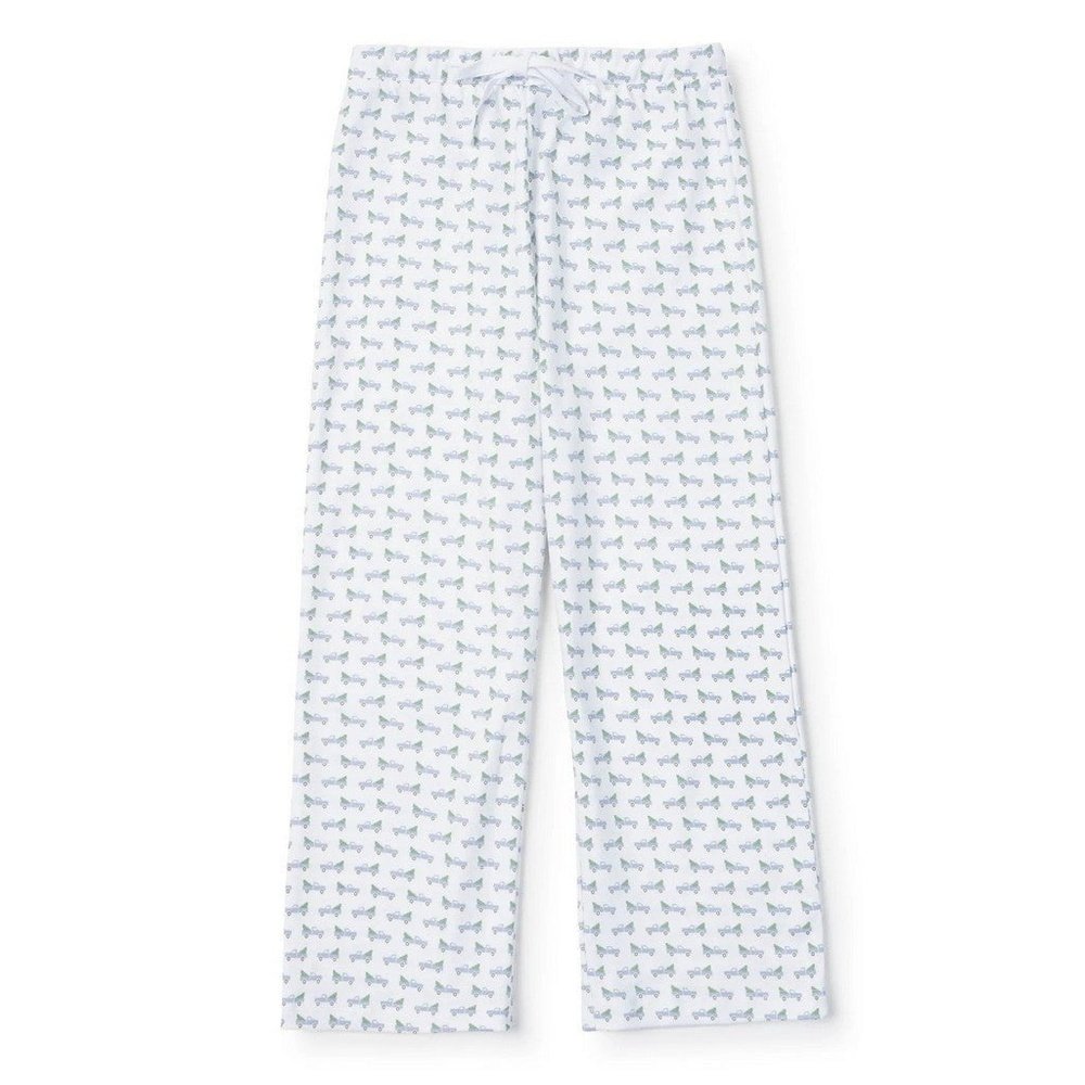 Lila + Hayes Beckett Boys' Pima Cotton Hangout Pant Holiday Truck