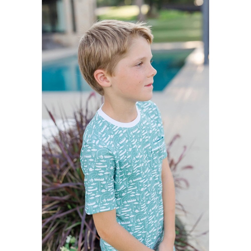 Lila & Hayes Apparel & Gifts Lila + Hayes Charles Set Gone Fishing