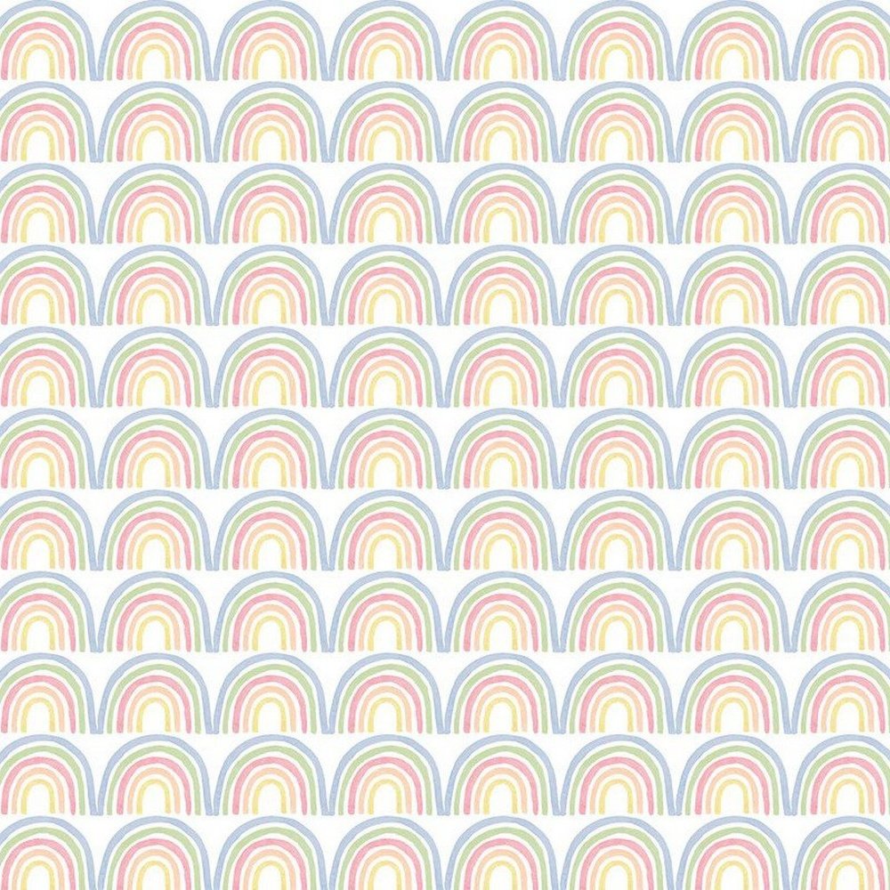 Lila + Hayes Mae Girls Pima Cotton Bubble Over the Rainbow