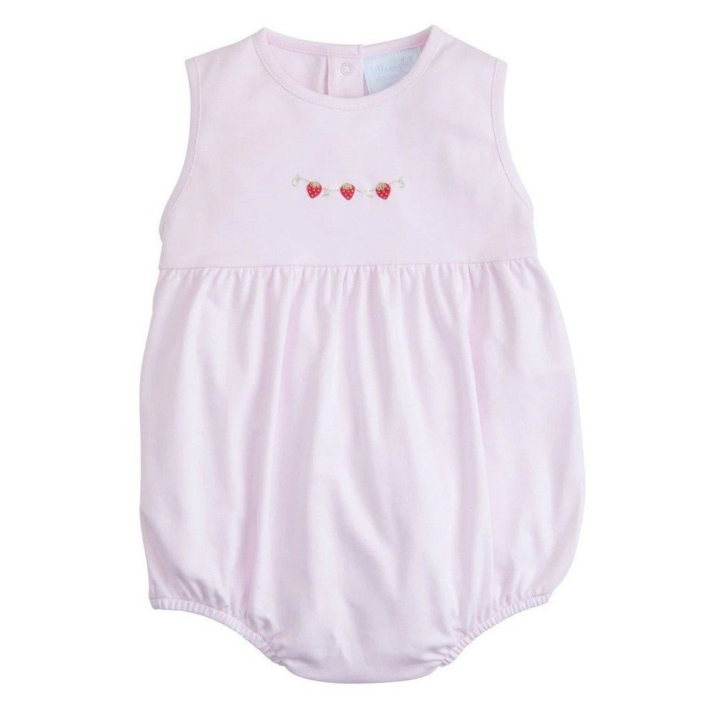 Little English Embroidered Bubble Strawberry