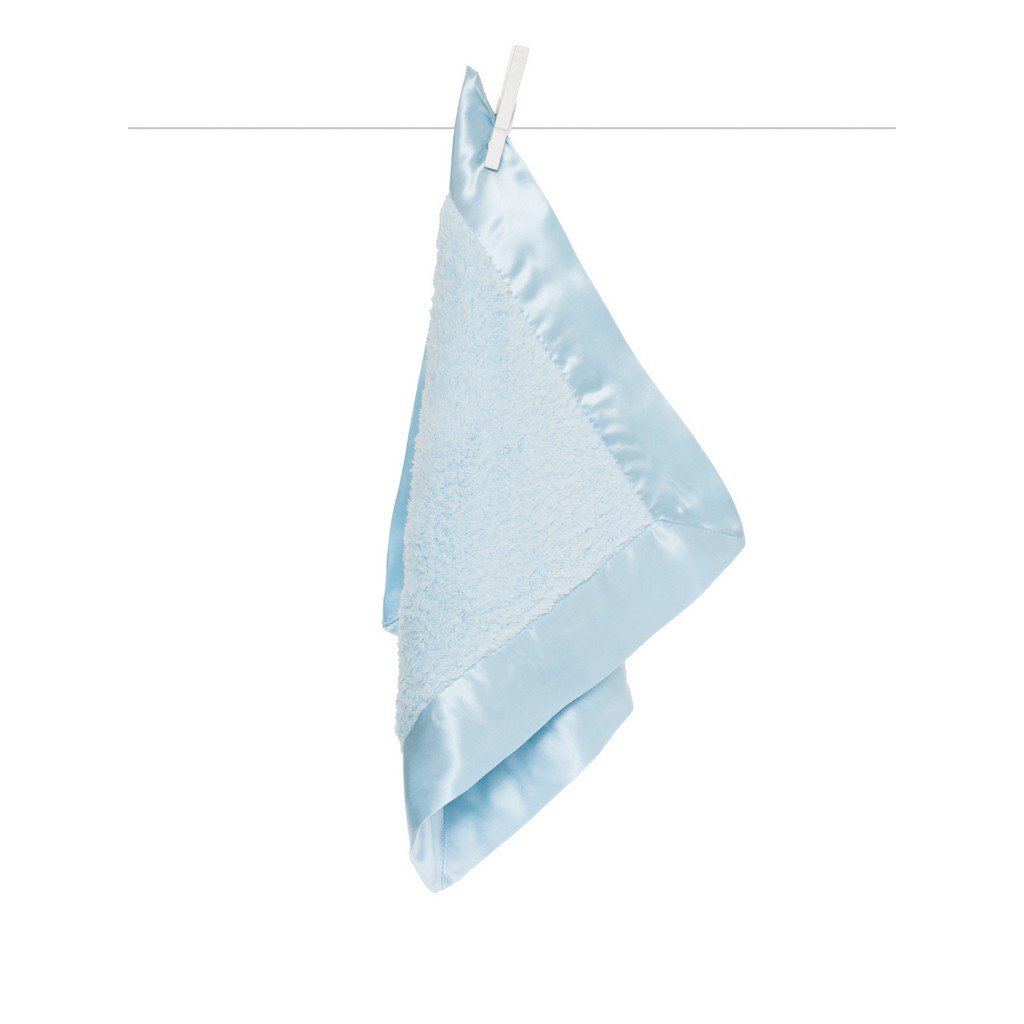 Little Giraffe Chenille Satin Blanky Blue