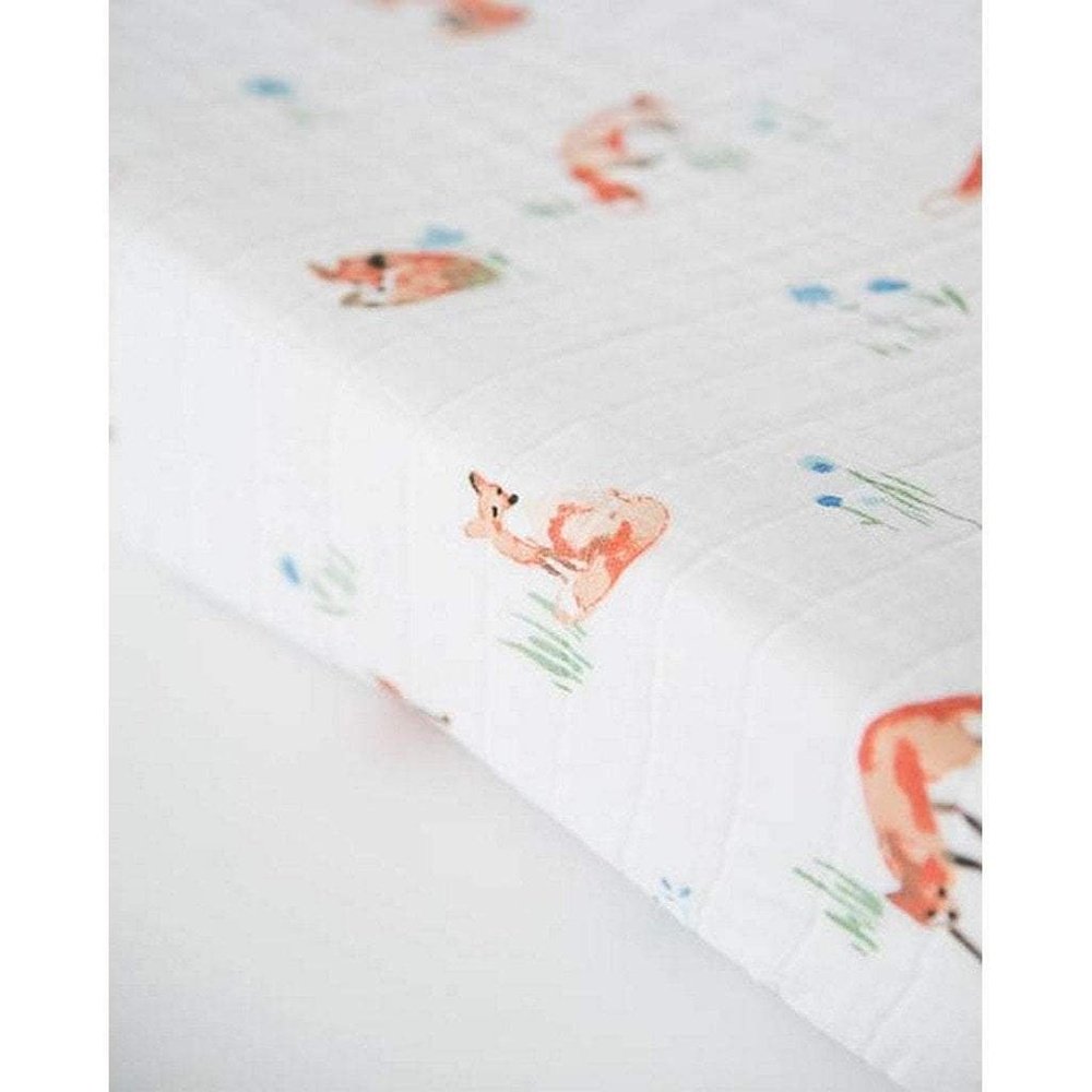 Little UnicornLittle Unicorn Cotton Muslin Changing Pad Cover FoxBabysupermarket