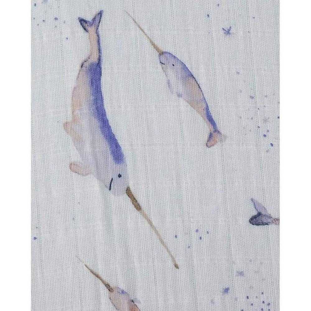 Little UnicornLittle Unicorn Cotton Muslin Crib Sheet NarwhalBabysupermarket