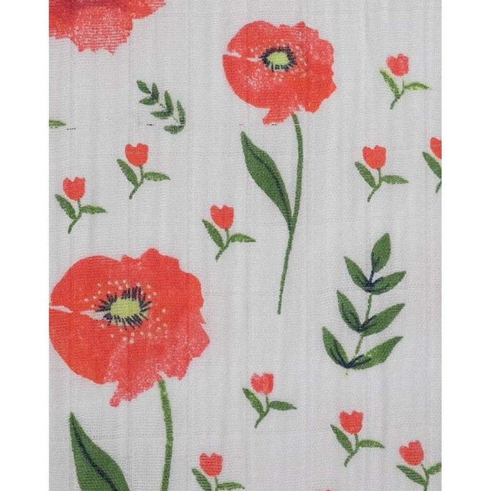 Little UnicornLittle Unicorn Cotton Muslin Crib Sheet Summer PoppyBabysupermarket