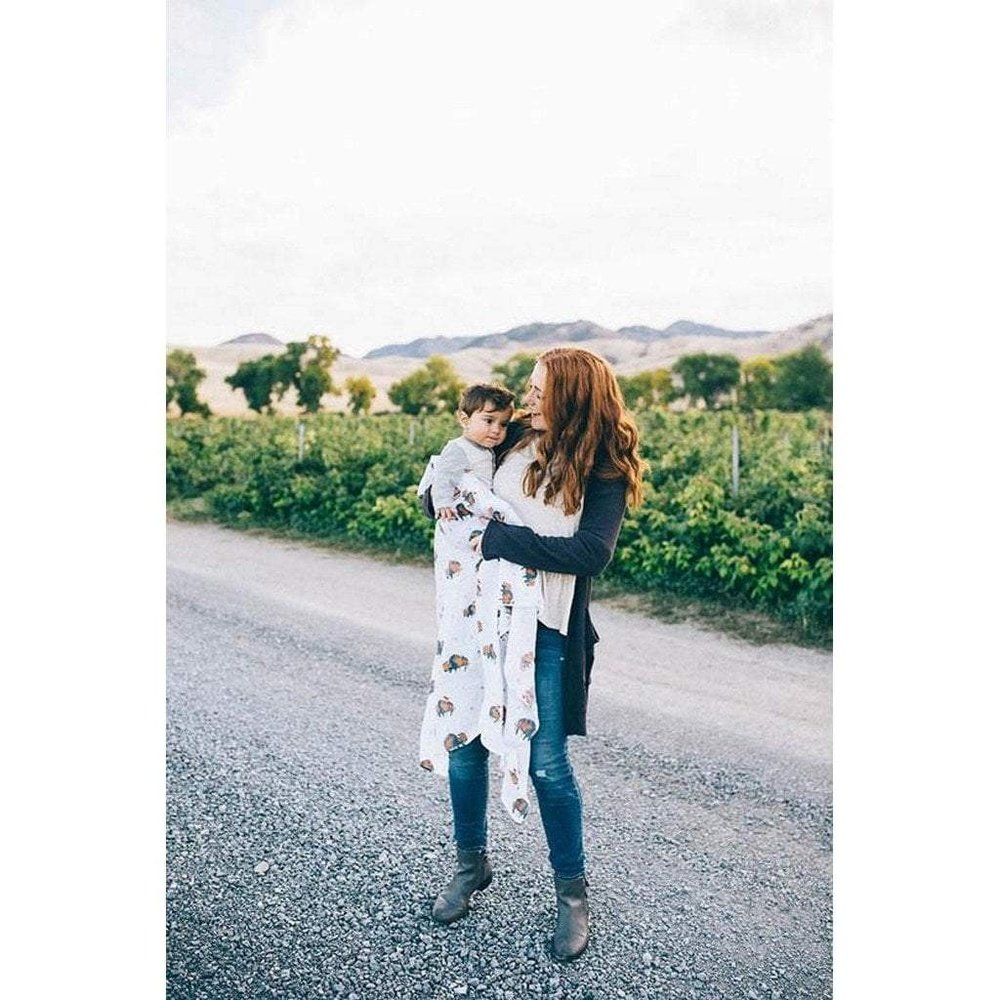 Little Unicorn Cotton Muslin Swaddle Blanket Bison