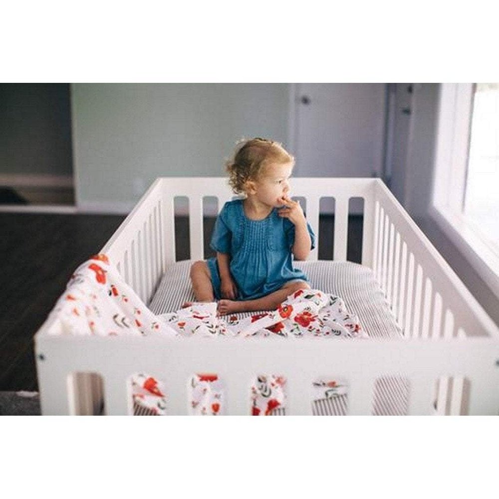 Little Unicorn Cotton Muslin Swaddle Blanket Summer Poppy