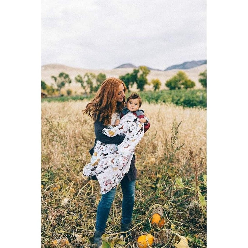 Little Unicorn Cotton Muslin Swaddle Blanket Woof