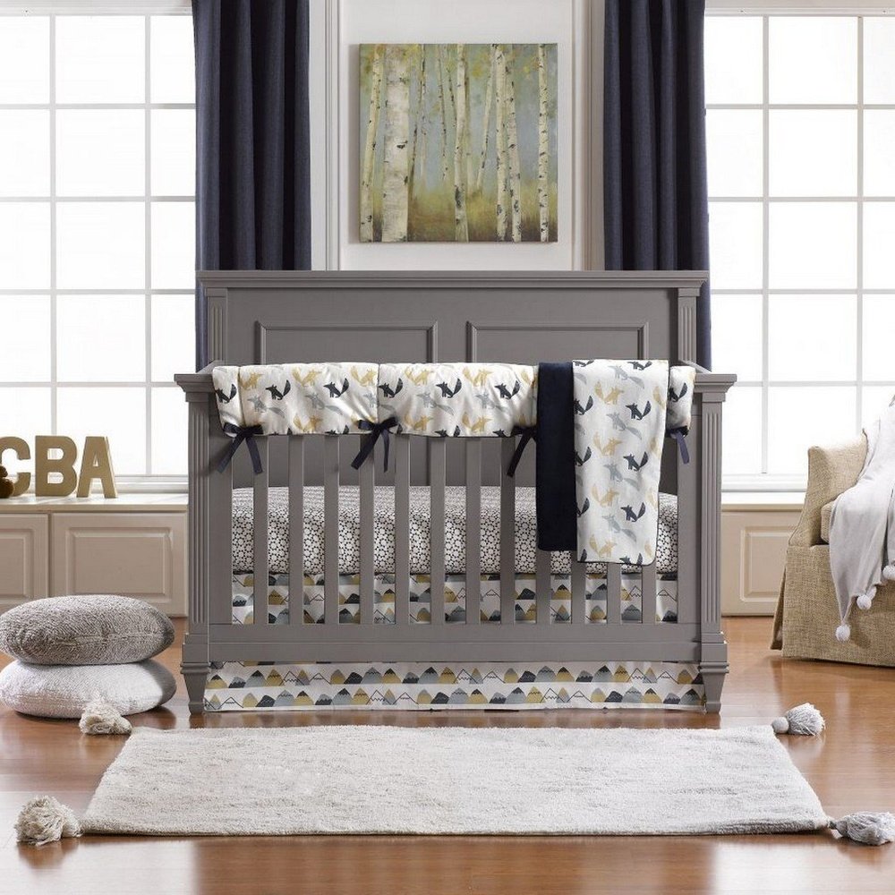 Liz and Roo Fox Den 4 Piece Baby Bed Linen Set