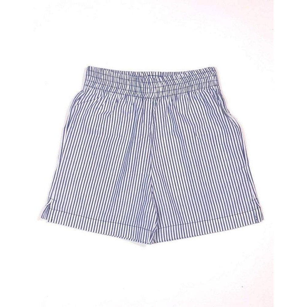 AcvisaLuigi Kids by Acvisa Boys Navy Stripe Seersucker ShortBabysupermarket
