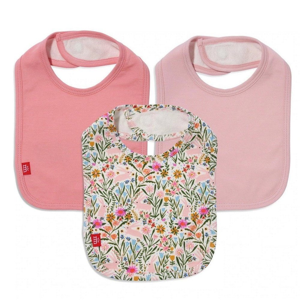 Magnetic Me Hunny Bunny Modal Magnetic Bibs 3 Pack