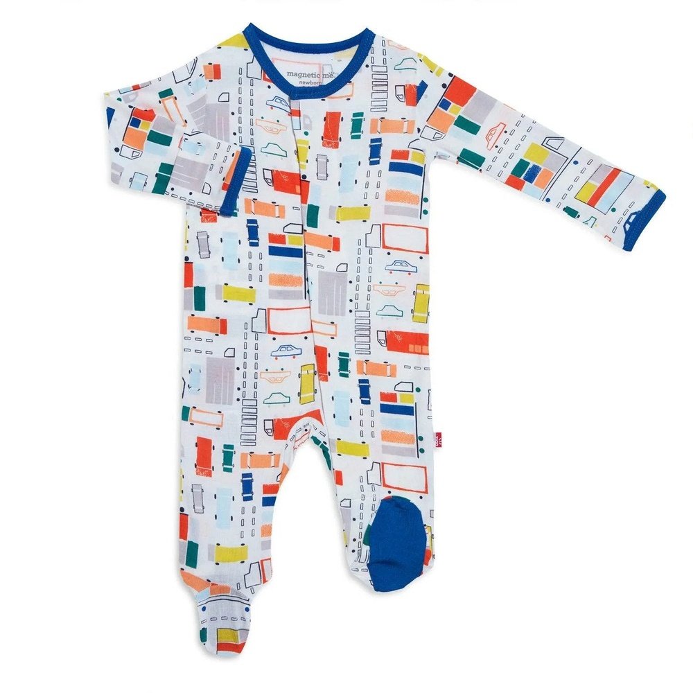 Magnetic Me Traffic Jammies Modal Magnetic Footie