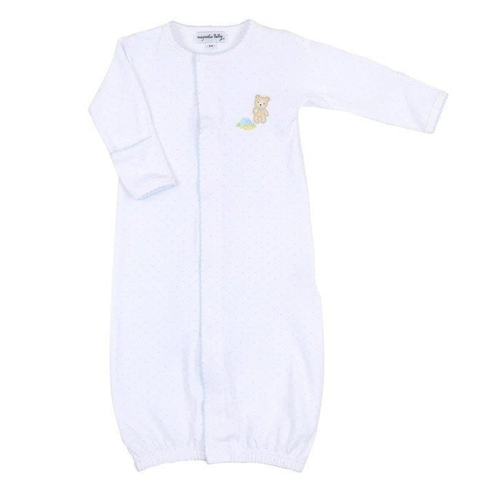 Magnolia Baby Apparel Magnolia Baby Sweet Teddies Embroidered Converter Gown